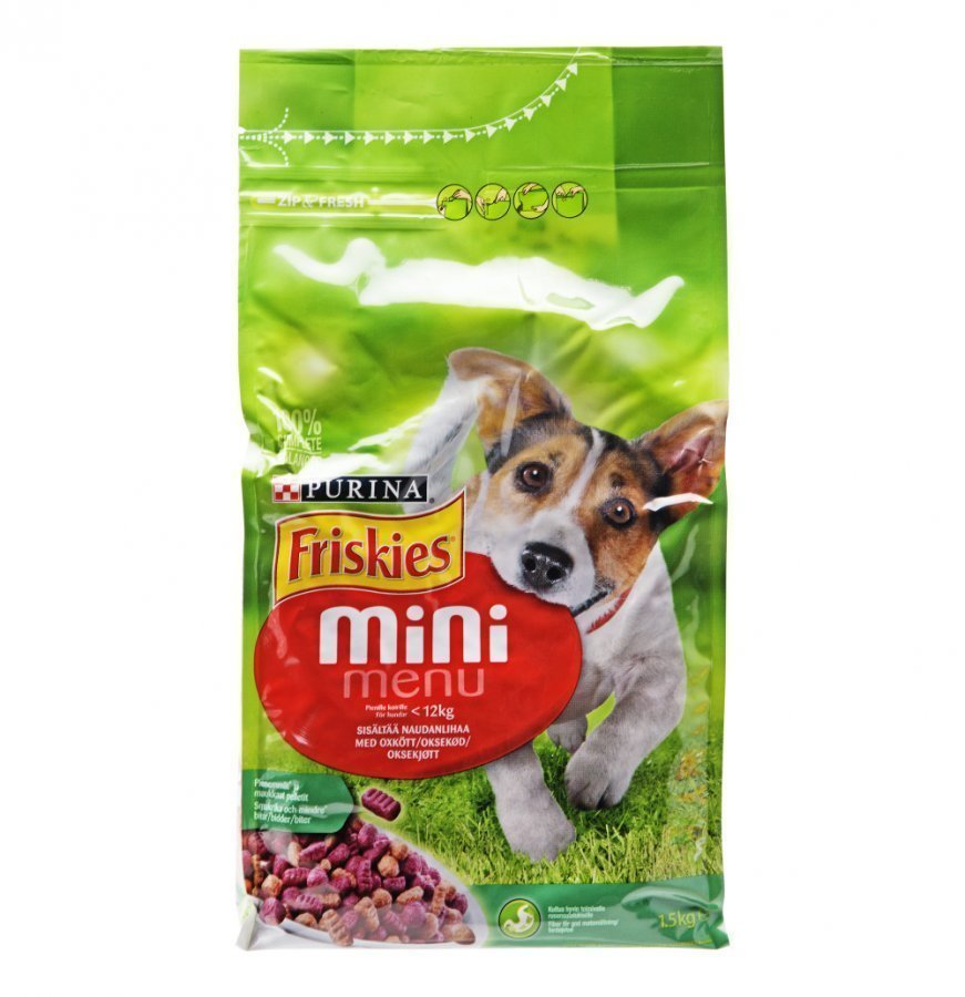 Friskies Koiranruoka 1,5kg Mini Menu Liha-Kasvis - Elä